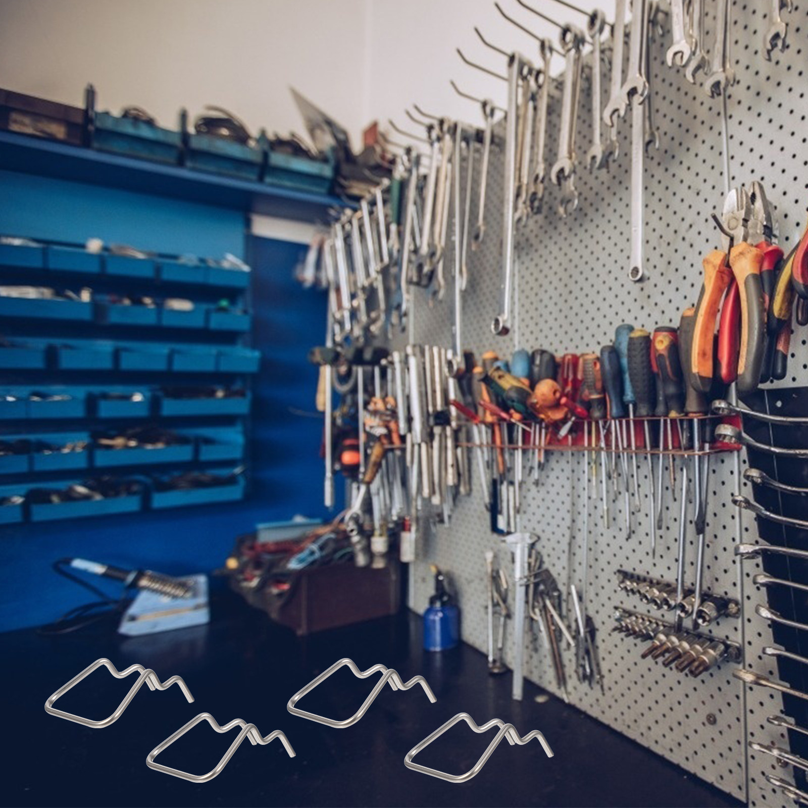12 шт. стальных крючков для пе – обзор и цена Workshop Tools Display