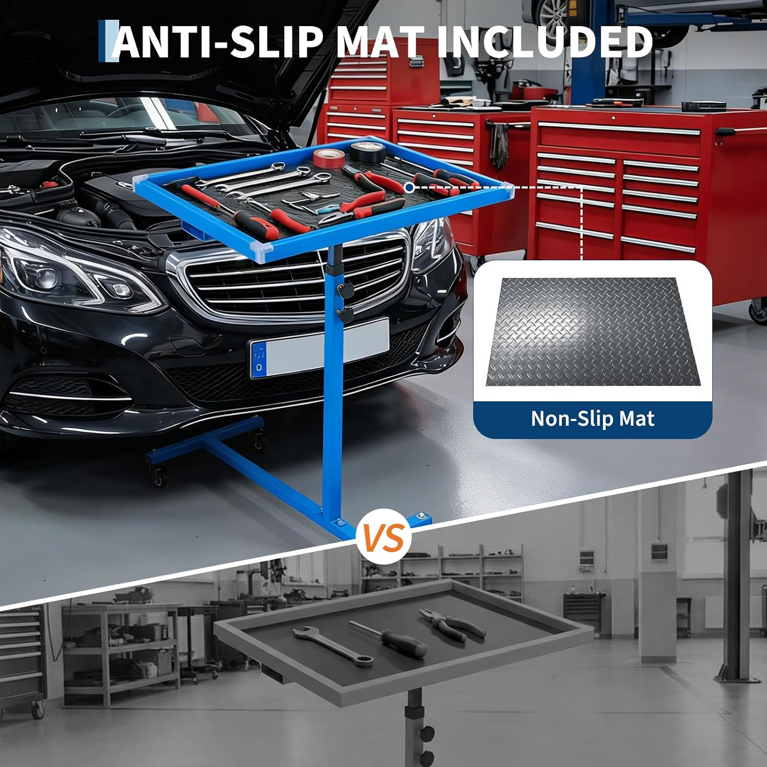 Передвижной стол для инструмен – обзор и цена Tools In Mechanic Workshop